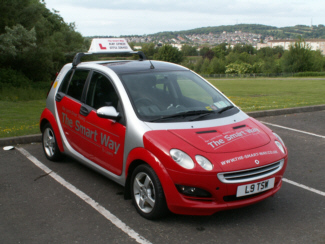 Our manual diesel car parked up in the West of Edinburgh
